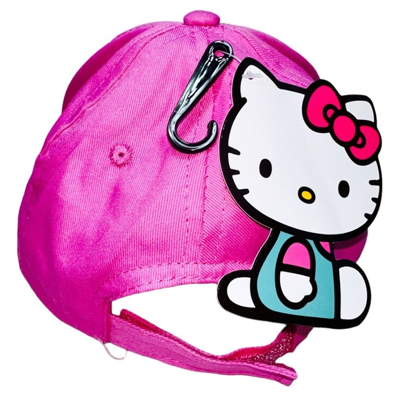 Sanrio Hello Kitty Pink Baseball Cap Hat Adjustable Strapback - Picture 4 of 8